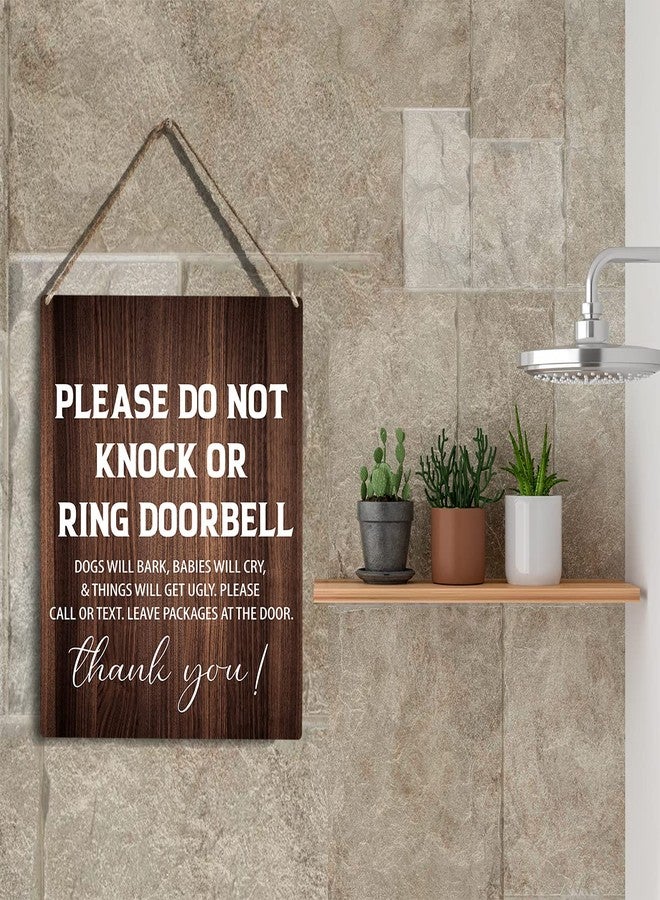 YCYD No Soliciting Sign - Wooden Hanging Sign for Home - 10x8 Inches - Image 5